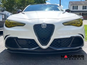 Alfa Romeo Giulia Carbon Fiber Front Bumper Flap Set - Quadrifoglio